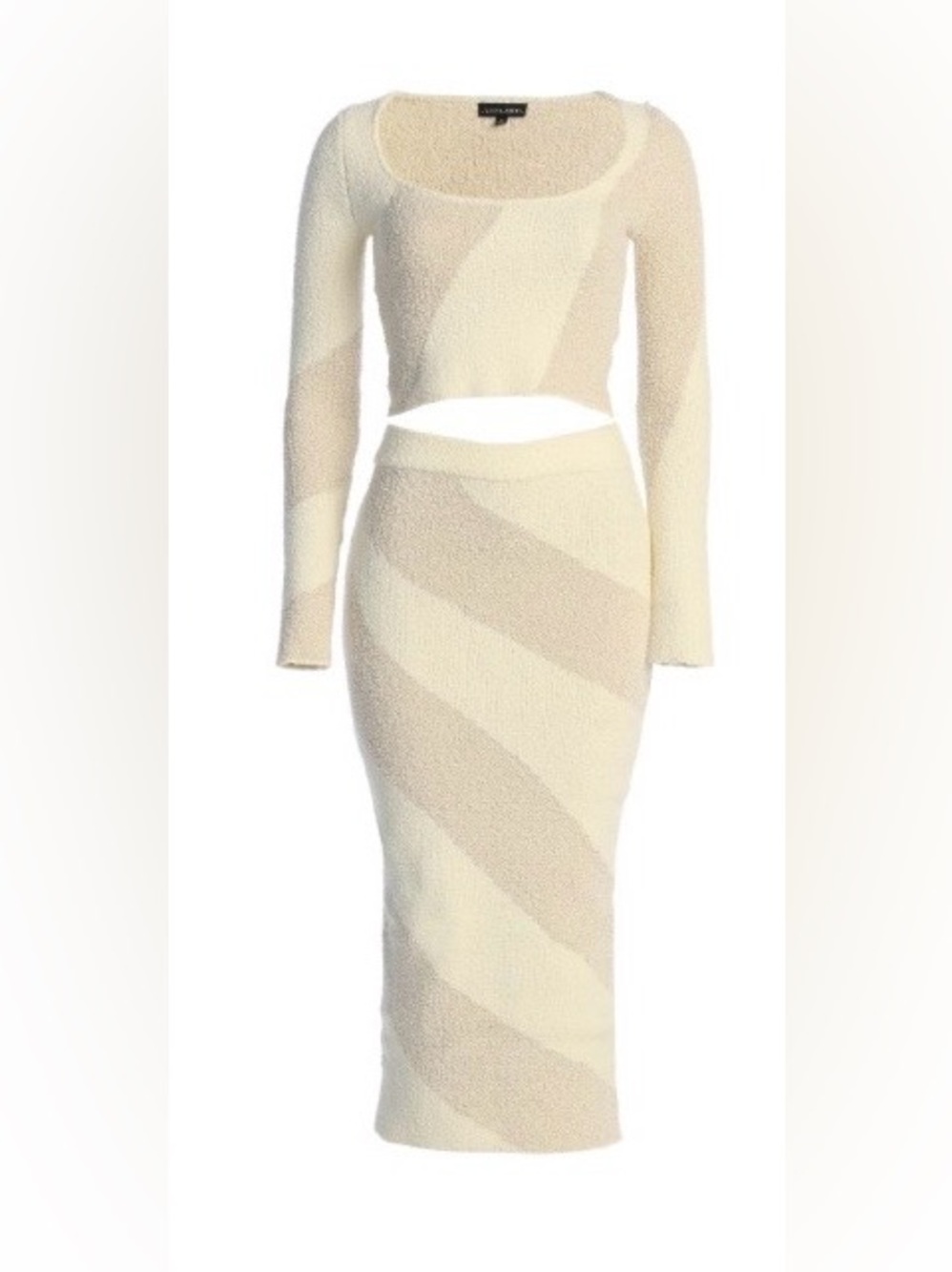 🔥🔥🔥 Jluxlabel | Ivory Your Love Knit Skirt Set